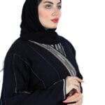 عبايه كريب سعودي بشك في الاكمام والامام