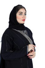 عبايه كريب سعودي بشك في الاكمام والامام