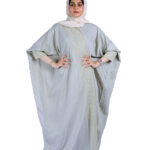 عبايه بشت بيج بقصة قطري بشريط ملكيه من امام وكم