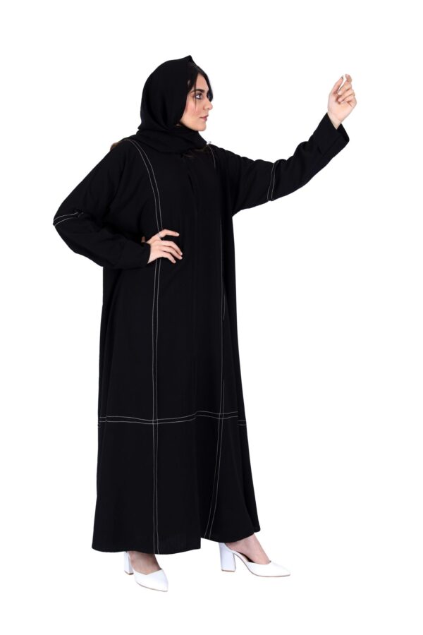 ⁦عباية كلوش النورس مخطط⁩ - الصورة ⁦4⁩