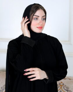 عبايه كلاسيك ملكي اسود