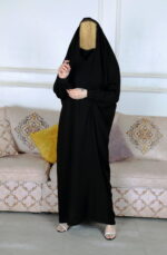عبايه راس بأكمام مطاط