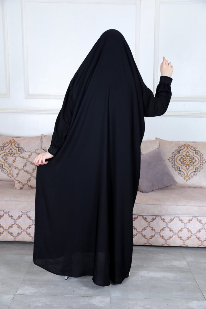 ⁦عبايه راس بأكمام مطاط⁩ - الصورة ⁦3⁩