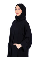 ⁦عباية بلاك بيري كلوش طقطق من الامام وبجيوب⁩ - الصورة ⁦5⁩