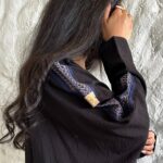 عباية قطرية بتطريز شك مخفى من الأمام