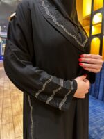 ⁦عبايه مريم بليزر من اجناب و تطريز بيج⁩ - الصورة ⁦6⁩
