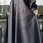 عبايه كلوش بقيطان محدد من اسفل