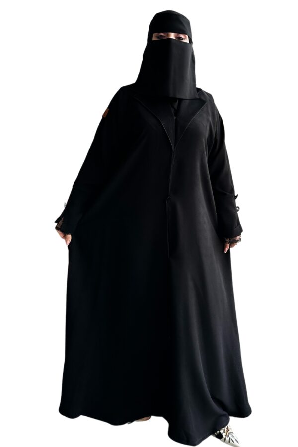 ⁦عبايه كتف كلوش بكم دنتيل⁩ - الصورة ⁦5⁩