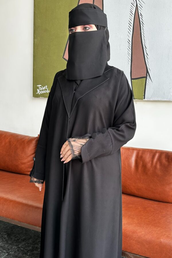 ⁦عبايه كتف كلوش بكم دنتيل⁩ - الصورة ⁦6⁩