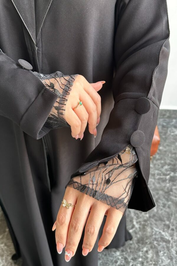 ⁦عبايه كتف كلوش بكم دنتيل⁩ - الصورة ⁦7⁩