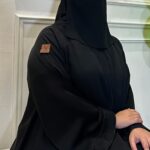 عباية كلوش نواعم ساده بكم مربع بحدده بفايفين