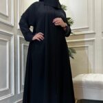 عباية كلوش نواعم محدد بشريط فصوص