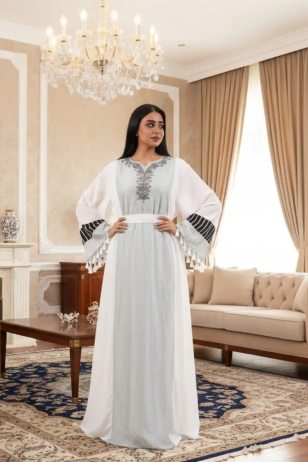 ⁦جلابيه رصاصي شك من امام وبكم وسيع كتل⁩ - الصورة ⁦12⁩