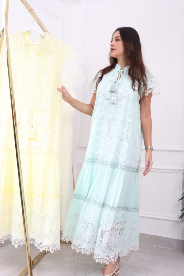 ⁦جلابيه تيفاني نص كم بقصه جميل⁩ - الصورة ⁦5⁩