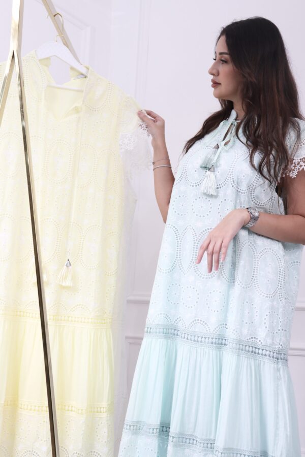 ⁦جلابيه تيفاني نص كم بقصه جميل⁩ - الصورة ⁦7⁩