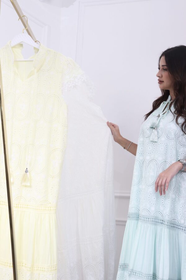 ⁦جلابيه تيفاني نص كم بقصه جميل⁩ - الصورة ⁦4⁩