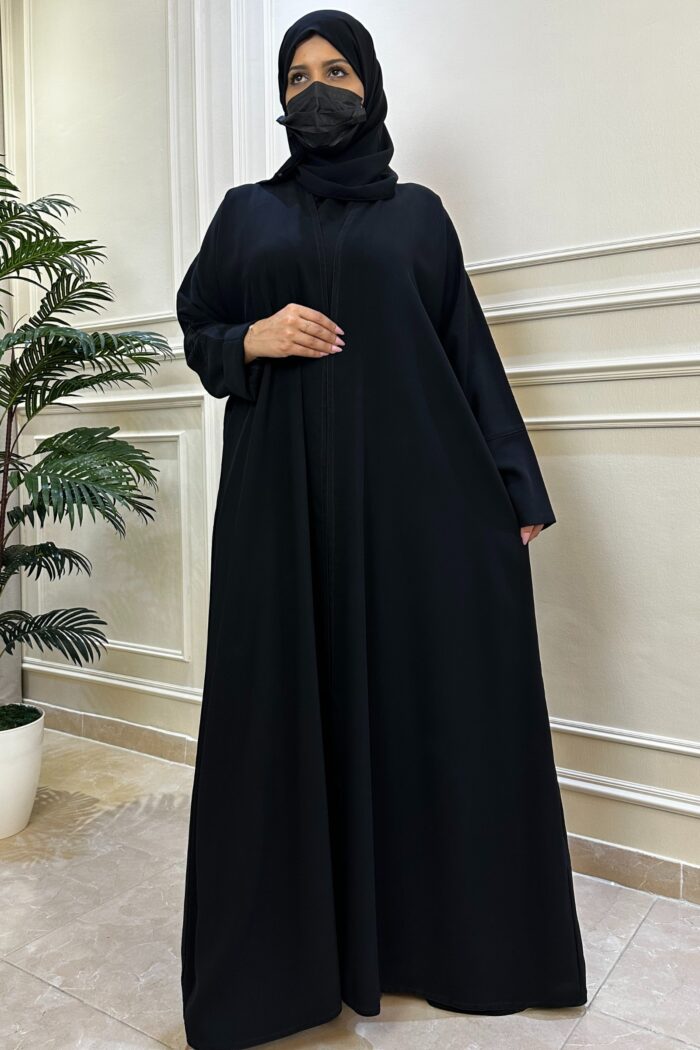 ⁦عبايه مطرزه من خلف مبتكره بلاسود⁩ - الصورة ⁦6⁩