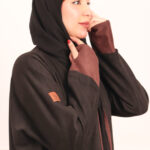 عبايه شامواه ربع كلوش محدده ببني و باكمام معصم