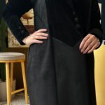 عباية شامواه بياقة و اكمام قطيفه