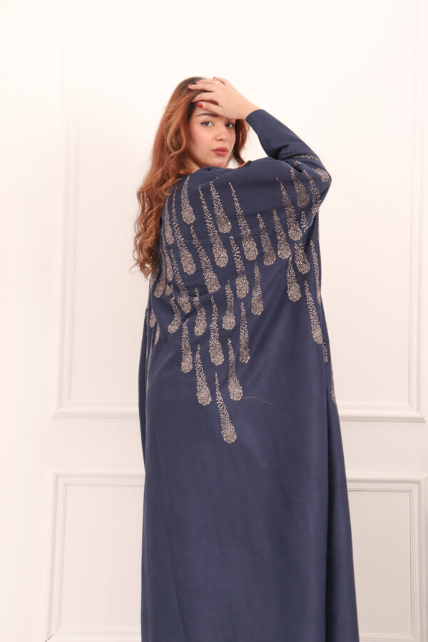 ⁦عبايه شمواه كحلي مطرزه بنحاسي⁩ - الصورة ⁦7⁩