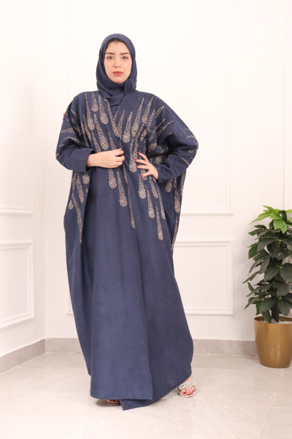 ⁦عبايه شمواه كحلي مطرزه بنحاسي⁩ - الصورة ⁦3⁩