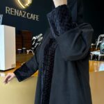 عبايه شامواه فروه شتوي اسود