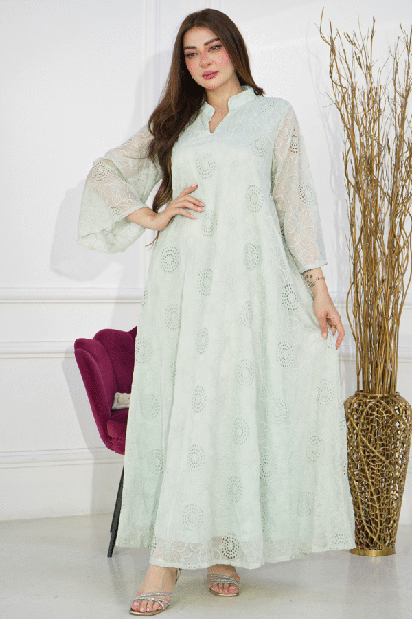 ⁦فستان تيفاني بلياقه و أكمام و سيعه⁩ - الصورة ⁦6⁩