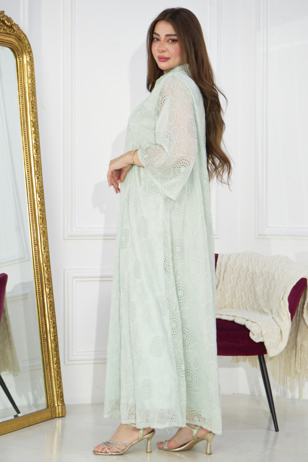 ⁦فستان تيفاني بلياقه و أكمام و سيعه⁩ - الصورة ⁦3⁩