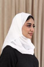 ⁦طرحه ابيض لنن⁩ - الصورة ⁦4⁩