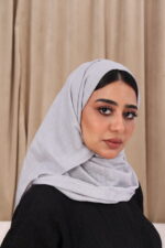 ⁦طرحه رصاصي لنن⁩ - الصورة ⁦2⁩