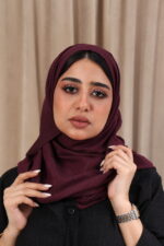 ⁦طرحه عنابي لنن⁩ - الصورة ⁦3⁩