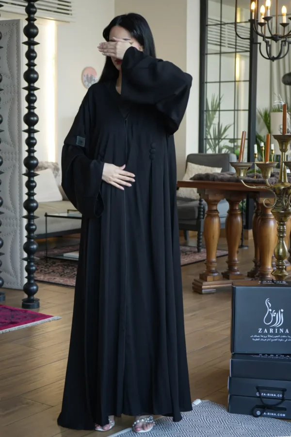 ⁦عباية كلوش سادة بكسر مريحة⁩ - الصورة ⁦5⁩