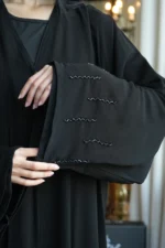 ⁦عباية ربع كلوش شيفون مبطنه بشك⁩ - الصورة ⁦3⁩