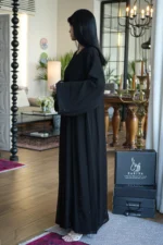 ⁦عباية ربع كلوش شيفون مبطنه بشك⁩ - الصورة ⁦2⁩