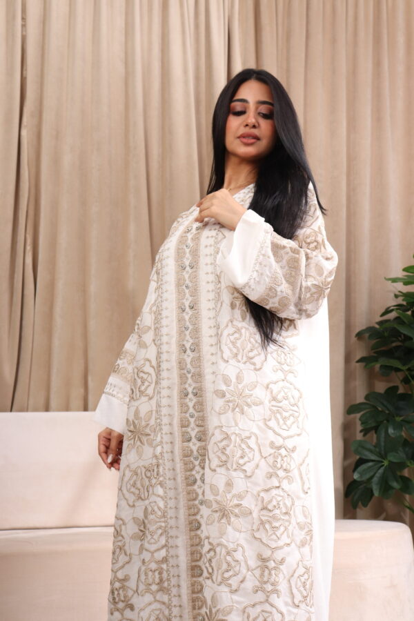 ⁦جلابيه سكري خليجى بقصه جميله⁩ - الصورة ⁦7⁩