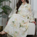 جلابية مشجره بورد اخضر