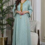 جلابيه جاكار بشريط شك ذهبي من امام