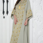 جلابيه تيفاني خليجيه بلياقه