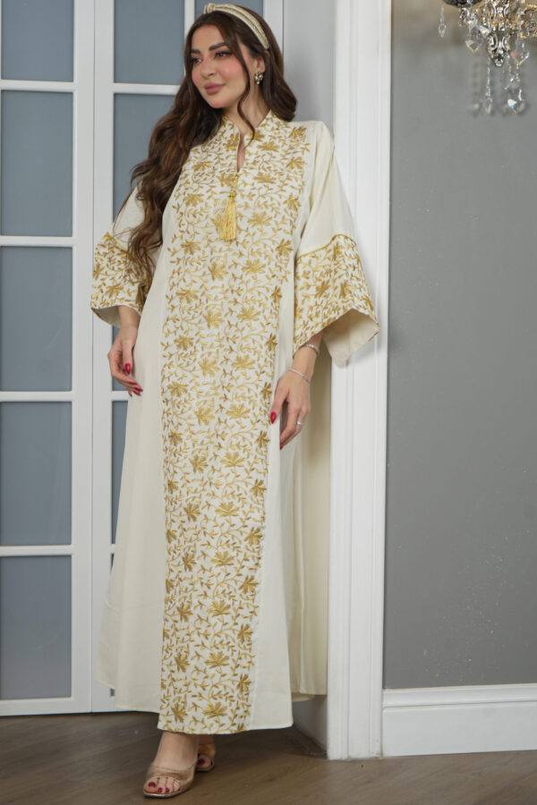 ⁦جلابيه بيج خليجيه بلياقه⁩ - الصورة ⁦5⁩