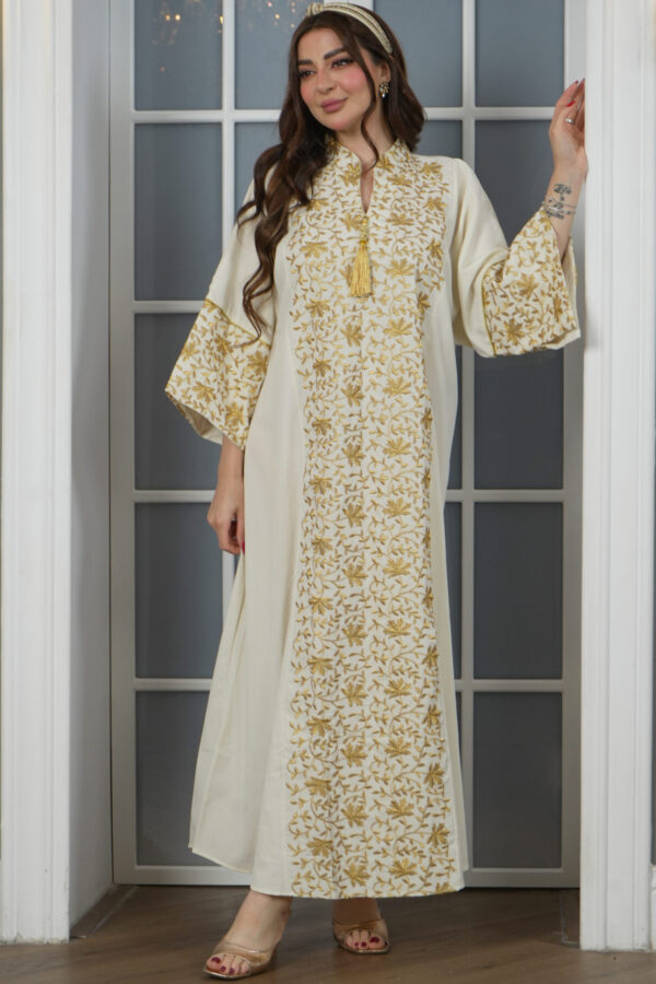 ⁦جلابيه بيج خليجيه بلياقه⁩ - الصورة ⁦6⁩