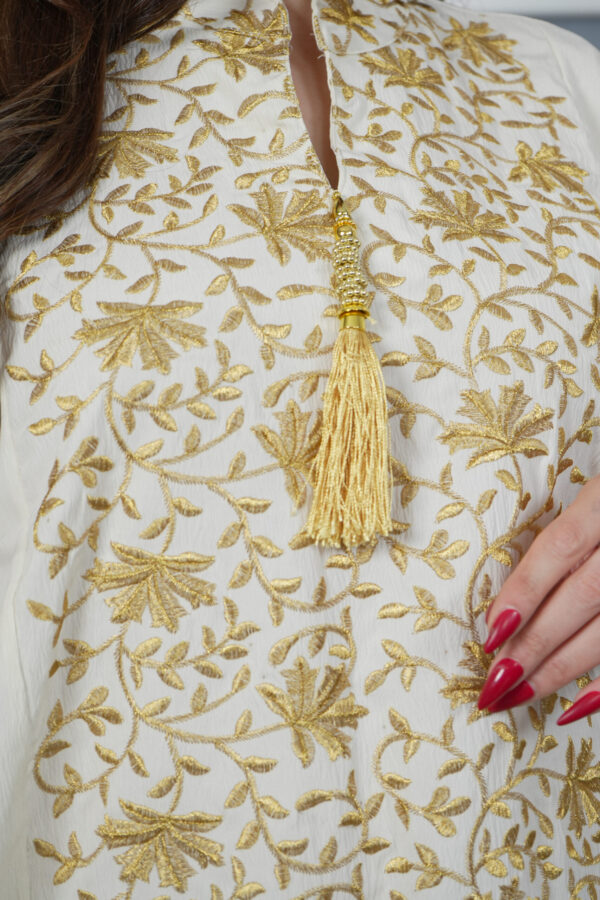 ⁦جلابيه بيج خليجيه بلياقه⁩ - الصورة ⁦8⁩