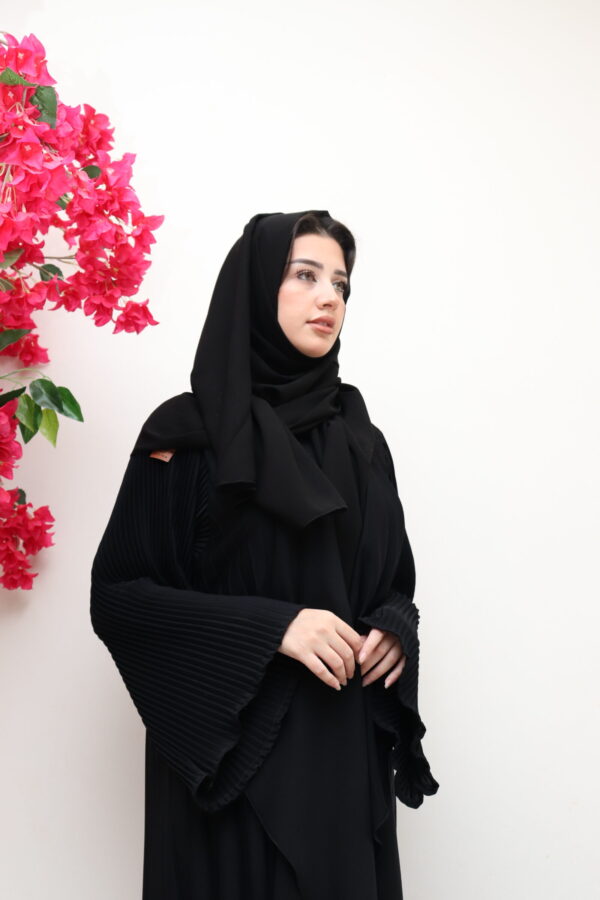 ⁦عبايه قماش كسر كامل ساده⁩ - الصورة ⁦7⁩