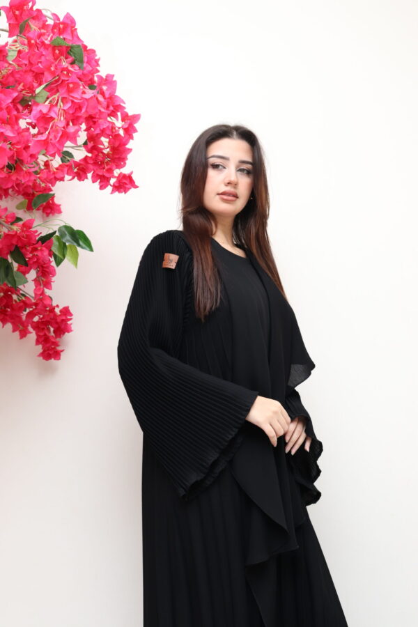 ⁦عبايه قماش كسر كامل ساده⁩ - الصورة ⁦8⁩