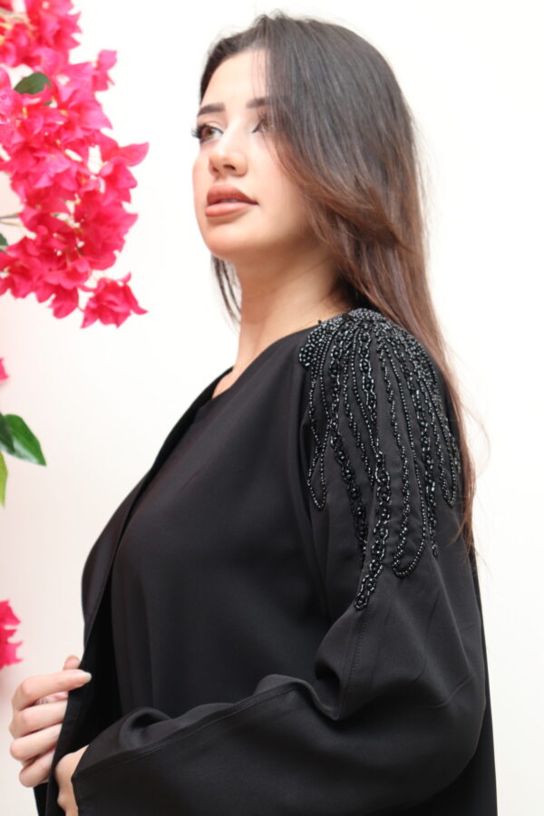 ⁦عبايه اسود بشك اسود من اكتاف⁩ - الصورة ⁦6⁩