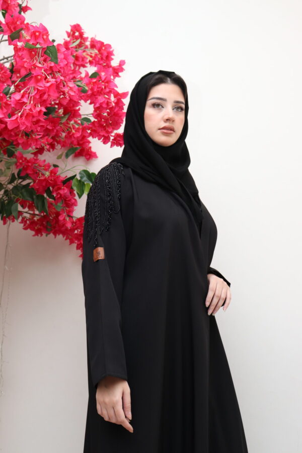 ⁦عبايه اسود بشك اسود من اكتاف⁩ - الصورة ⁦7⁩