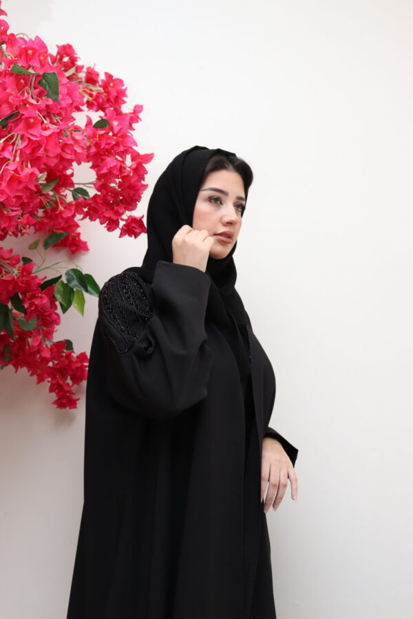 ⁦عبايه اسود بشك اسود من اكتاف⁩ - الصورة ⁦9⁩