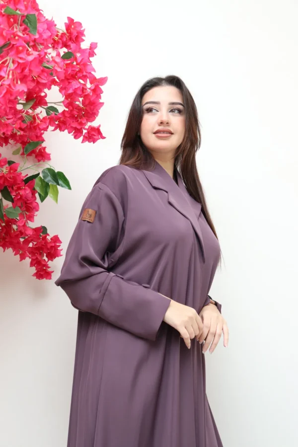 ⁦عباية موف بليزر و بكسرات من الخلف⁩ - الصورة ⁦4⁩