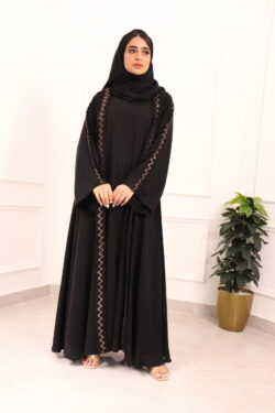 عبايه كلوش تطرير نحاسي مطفى