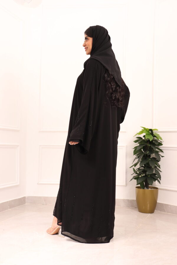 ⁦عباية ربع كلوش شيفون مبطنه بشك⁩ - الصورة ⁦10⁩