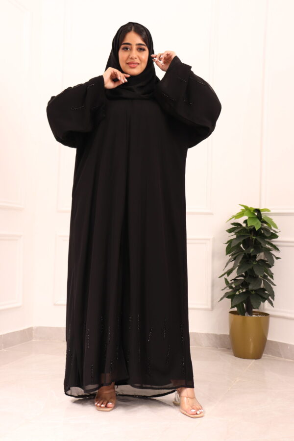 ⁦عباية ربع كلوش شيفون مبطنه بشك⁩ - الصورة ⁦12⁩